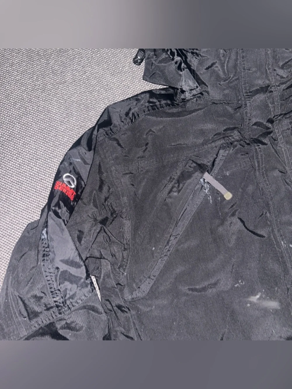 The North Face Men's Summit Series Black Waterproof Hooded Jacket